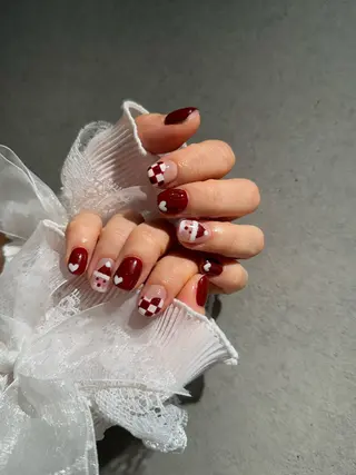 ネイル I-nailロング /ワンホン/キラキラのネイルデザイン