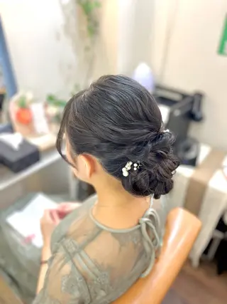 ヘアアレンジ 似合わせヘアメイク 💐オダギリチアキのヘアスタイル