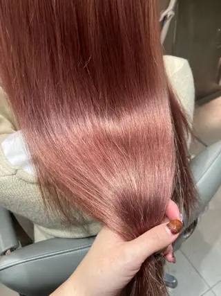 ロング カラー ヘアアレンジ オリーブ透明感カラー 表参道/MIKUのヘアスタイル