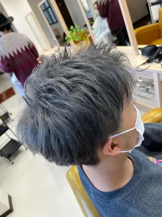 ショート カラー メンズ 峯 渉人のヘアスタイル