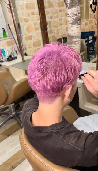 ショート カラー メンズ YELLOW CORN横浜所属・黒崎 湊のヘアスタイル