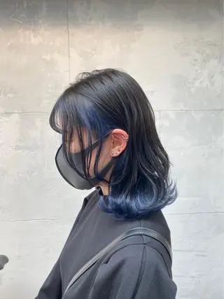 ミディアム 浜野 真貴のヘアスタイル