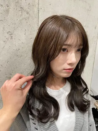 セミロング ✨透明感カラー 恵比寿HAYATO✨のヘアスタイル