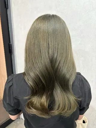 ロング カラー 天神/ハイトーン/艶 カラー/Miharuのヘアスタイル