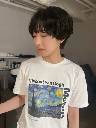 ショート パーマ ホリバ ユカのヘアスタイル