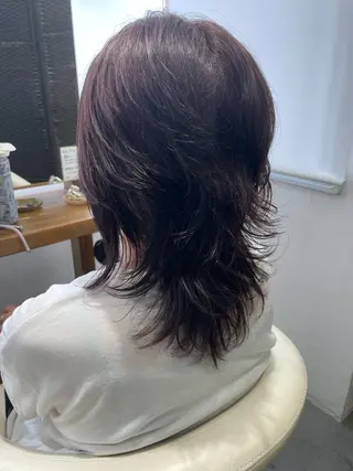 セミロング カラー パーマ 🎨 SHIORI🥀のヘアスタイル