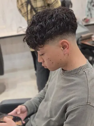 メンズ ショート パーマ Lapis 名古屋駅前店所属・LEN名古屋/パーマ 海外ヘア/メンズ特化のヘアスタイル
