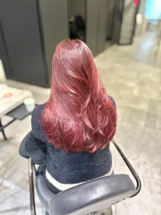 ロング カラー ヘアアレンジ _WHITE 難波本店のヘアスタイル