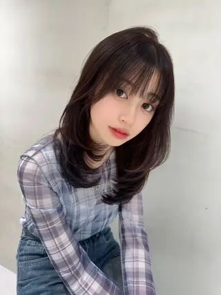 ロング カラー ブリなしWカラー✨️ 髪質改善【タケル】のヘアスタイル