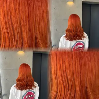 セミロング カラー 髙橋 李里亜のヘアスタイル