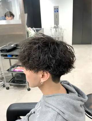 ショート カラー パーマ 福井祥太／海外風 /プードルパーマのヘアスタイル