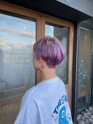 ショート カラー 透明感/艶髪カラー/ 韓国/rinaのヘアスタイル