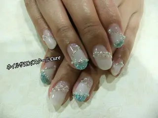 セミロング ネイル ネイルサロン Cureのネイルデザイン