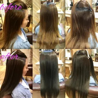 ロング パーマ ブリーチ縮毛矯正/ デサキ ショウヘイのヘアスタイル