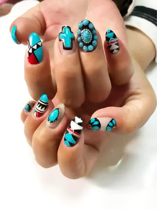 セミロング カラー ネイル CITRAtotal beautyのネイルデザイン