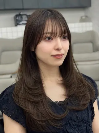 ロング カラー 韓国ヘア×2way 🇰🇷和知拓郎のヘアスタイル