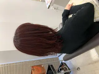 ミディアム カラー パーマ 瀬尾 由希菜のヘアスタイル