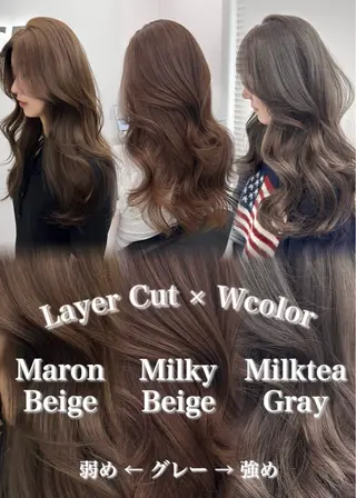 ロング GO TODAY 原宿Verno店所属・韓国系支持率No.1 レイヤー特化/きょうのヘアスタイル