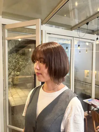ミディアム くいた あやなのヘアスタイル