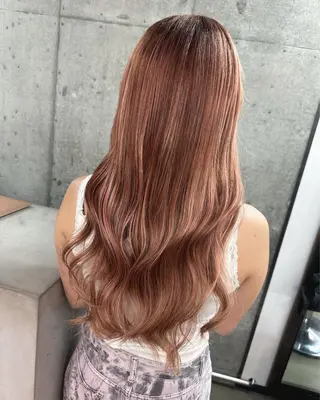 セミロング カラー エクステ💕カラー エリア最安値💕のヘアスタイル