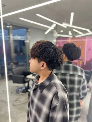 ミディアム ヘアアレンジ メンズ 山田 隆聖のヘアスタイル