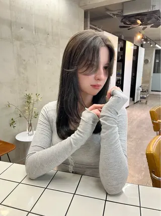 ロング カラー SALT WATER所属・🫐 𝐌𝐚𝐨 🫐似合わせcutのヘアスタイル