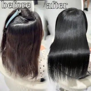 ミディアム 🎖️初回完結型髪質 改善/縮毛矯正 友石のヘアスタイル