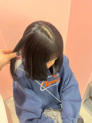 ミディアム カラー みう/仙台/暖色/ 艶髪/顔周りカット/のヘアスタイル