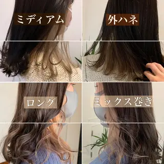 ミディアム カラー FRAME+spa&hair roomなんば駅前店所属・🌸MAYU🌸 ハイトーン➕レイヤーのヘアスタイル