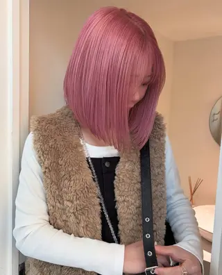 ミディアム カラー chiharu ボブ/レイヤーのヘアスタイル