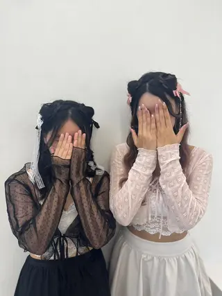 ヘアアレンジ うる艶モテカラー💞 盛れるヘアメ👧🏻のヘアスタイル