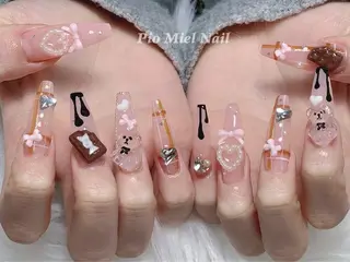 ネイル HANA 長さだしのネイルデザイン