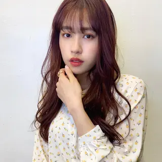 ロング カラー Sana / 韓国ヘア / カラーのヘアスタイル
