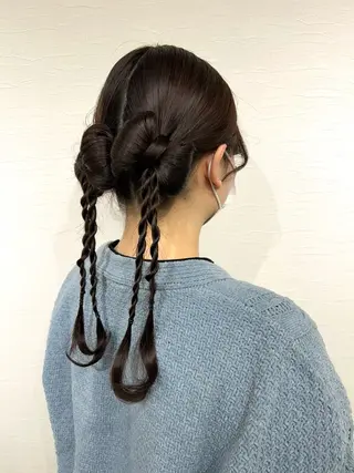 ロング YUMEYAKATA 五条店のヘアスタイル