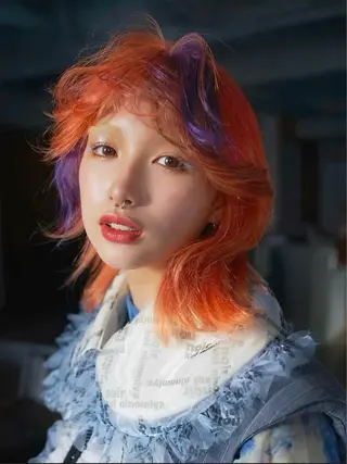 ミディアム カラー 原宿ハイトーンカラー 🥑/aimuのヘアスタイル