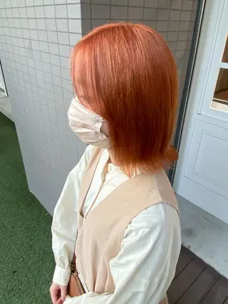 ミディアム カラー 韓国×髪質改善カラー 💎hinaのヘアスタイル