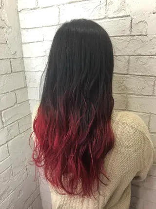 ロング カラー 江幡 渉のヘアスタイル