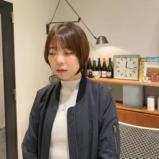 ショート 酸性縮毛矯正/ ホッタケイシのヘアスタイル