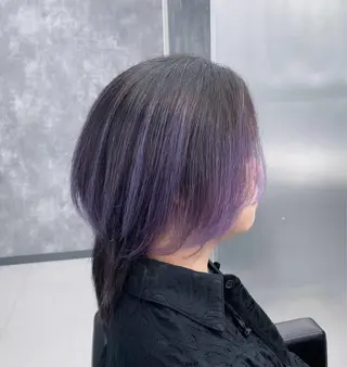 ミディアム カラー メンズ ʜᴀʀᴜᴋᴀ♱メンズ ウルフ/ブリーチのヘアスタイル