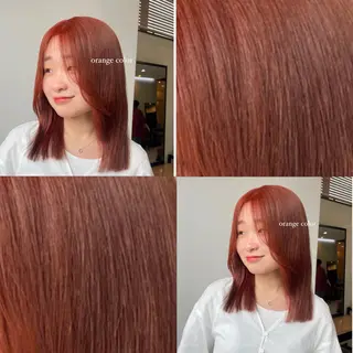 セミロング 透明感カラー🤎/ ツヤカラー/さくらのヘアスタイル