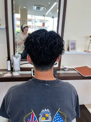 ショート パーマ メンズ AROH men's cut&men's perm 船橋店所属・🧊メンズ特化🧊 高木航希のヘアスタイル
