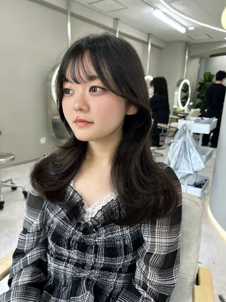 ロング i.＋sapporo所属・🩶韓国ヘア🩶 くびれ❤︎顔まわりのヘアスタイル