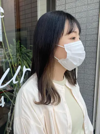 セミロング Un Fleur所属・立野 希沙のヘアスタイル