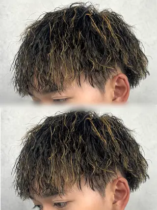 ミディアム パーマ メンズ メンズサロンロス【LOSS】所属・メンズパーマ/新潟駅 NOBUTA🔥のヘアスタイル