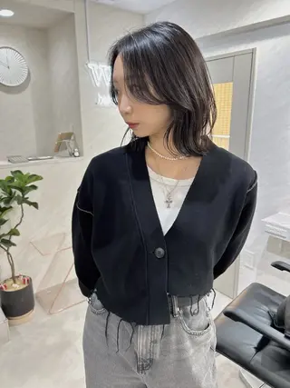 ミディアム カラー 髪質改善will hairdesignのヘアスタイル