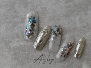 セミロング カラー ネイル Aayley(アイリー)Salon所属・Aayley アイリ―サロンのネイルデザイン