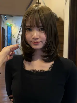 ミディアム 美容室 Luccica HAWAII所属・ミディアム/ボブ/ Shukaのヘアスタイル