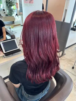 ロング カラー 平井 沙希のヘアスタイル