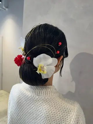 ロング ヘアアレンジ 透明感カラー✨艶髪 制作🌱山根あゆみのヘアスタイル