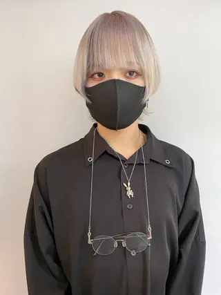 ショート Kva所属・ウルフ/ハイトーン /髪質改善/AIRIのヘアスタイル